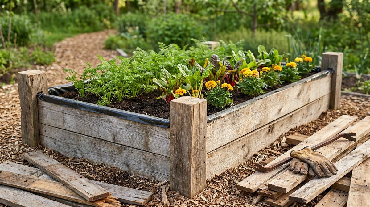 Is Pallet Wood Safe for a Raised Garden Bed? Stamps, Liners and Sizing