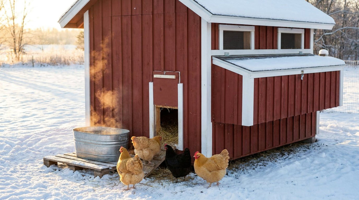 How to Winterize a Chicken Coop: Ventilation, Bedding, Water and Heat