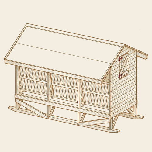 Cattle Feeder build plan illustration