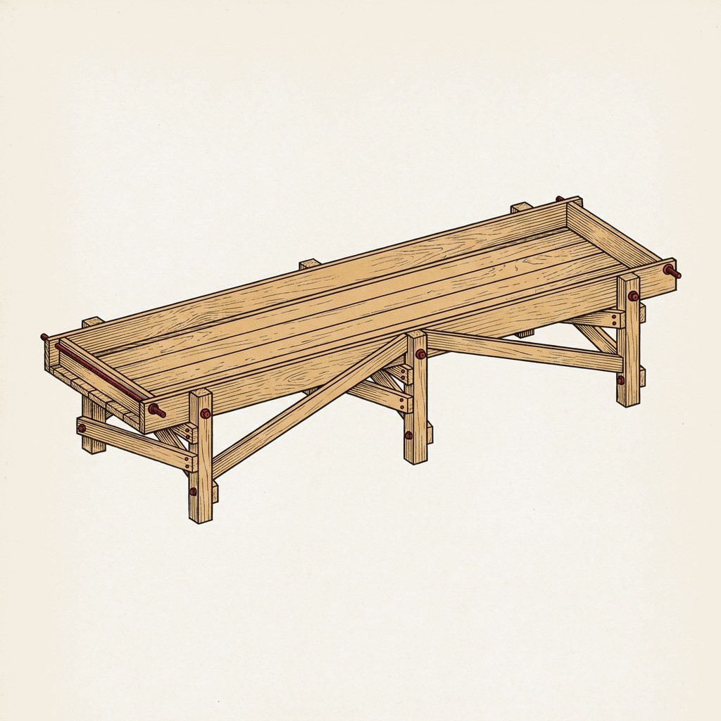 Cattle Grain Bunk build plan illustration