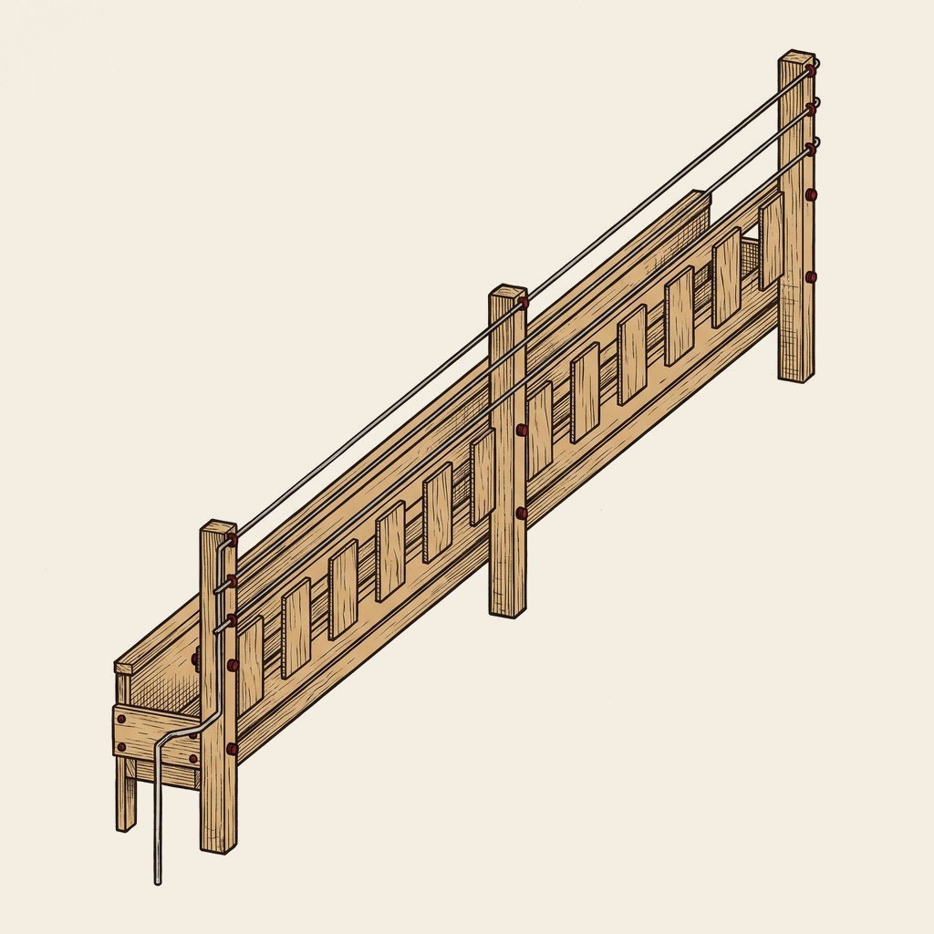 Fenceline Feeder for Sheep build plan illustration