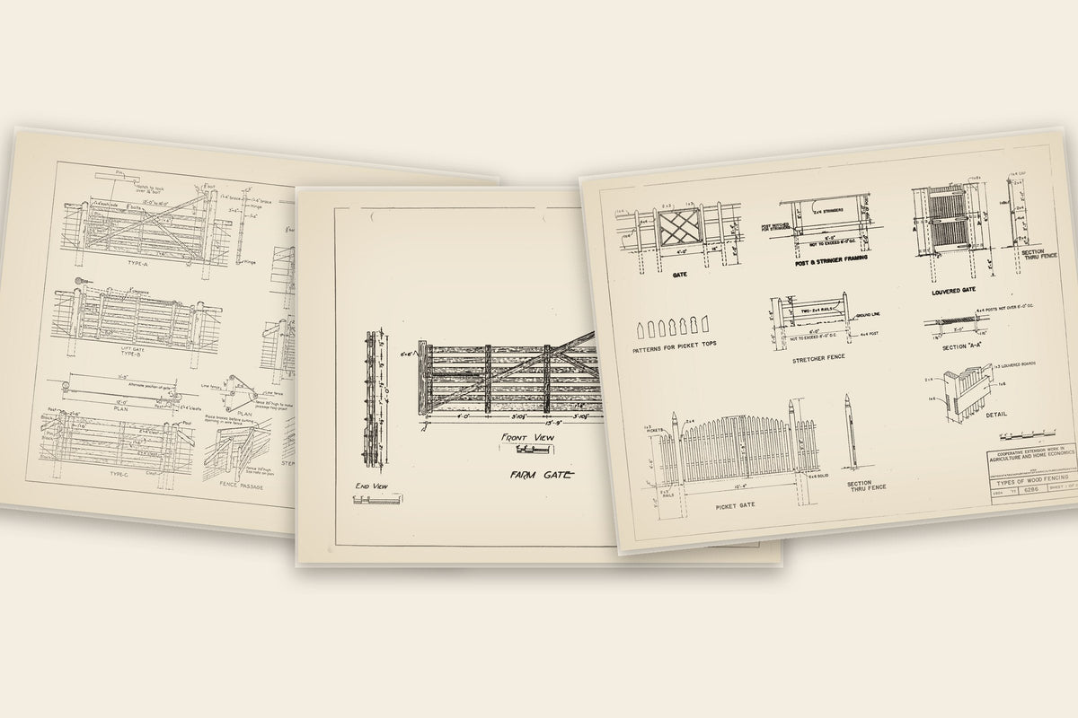 The original USDA sheets in the Gates & Fences bundle