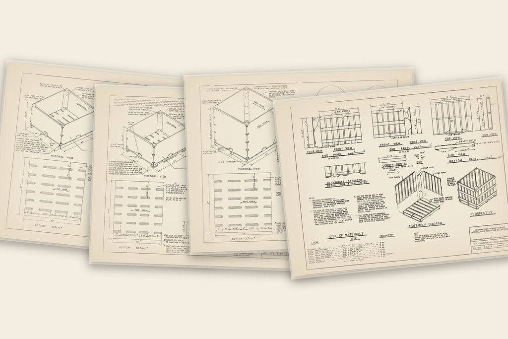 The original USDA sheets in the Harvest & Storage bundle
