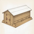 Hog Self-Feeder build plan illustration