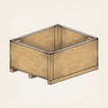 Plywood Pallet Bin · 47 × 40 build plan illustration