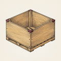 Plywood Pallet Bin build plan illustration