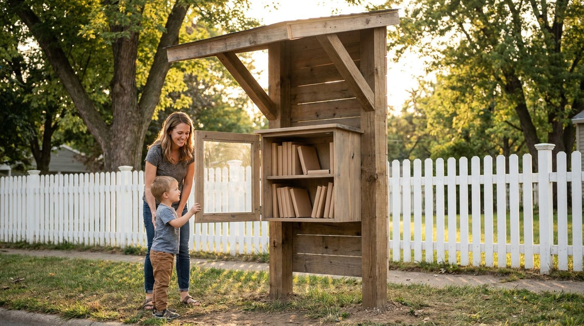 The Little Free Library remix in use