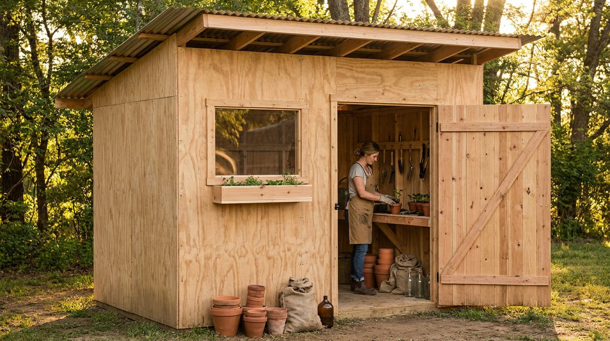 The Potting She-Shed remix in use
