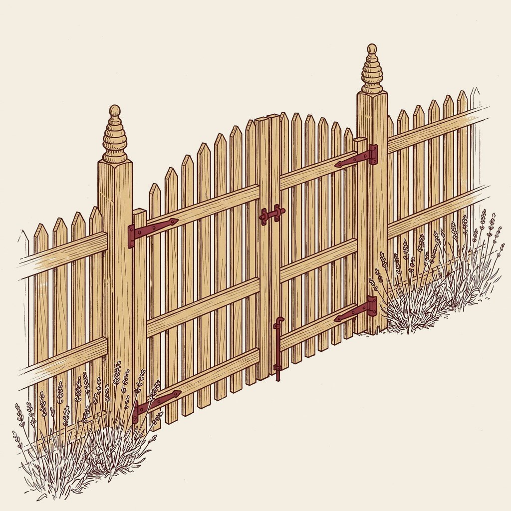 Types of Wood Fencing remixed as a farmhouse fence guide